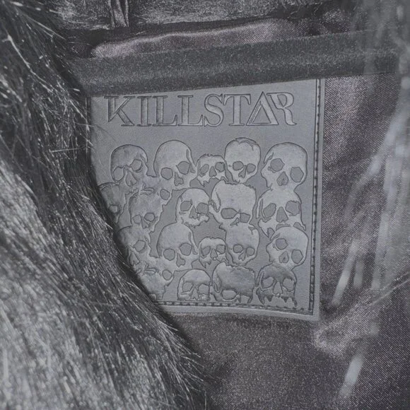 Killstar Womens Faux Fur Coat Jacket 4XL 4X Nightmare Nemesis Cropped Black NWT - Picture 9 of 11